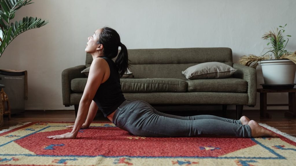 Woman Doing Yoga Pose Meditation for Beginners 